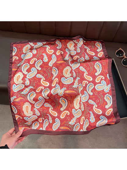 Scarvii Vintage Paisley Pattern Square Scarf