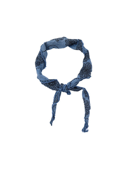 Scarvii - Earthy Floral Printed Triangle Bandana
