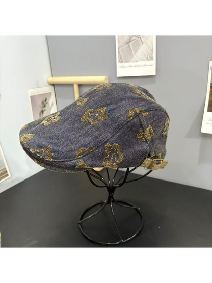 Haila - Vintage Ditsy Floral Newsboy Cap