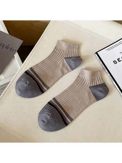 Rufia - Ribbed Stripe Accent Ankle Socks product image 7