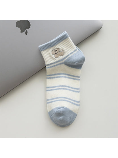 Rufia - Puppy Stripe Ankle Socks