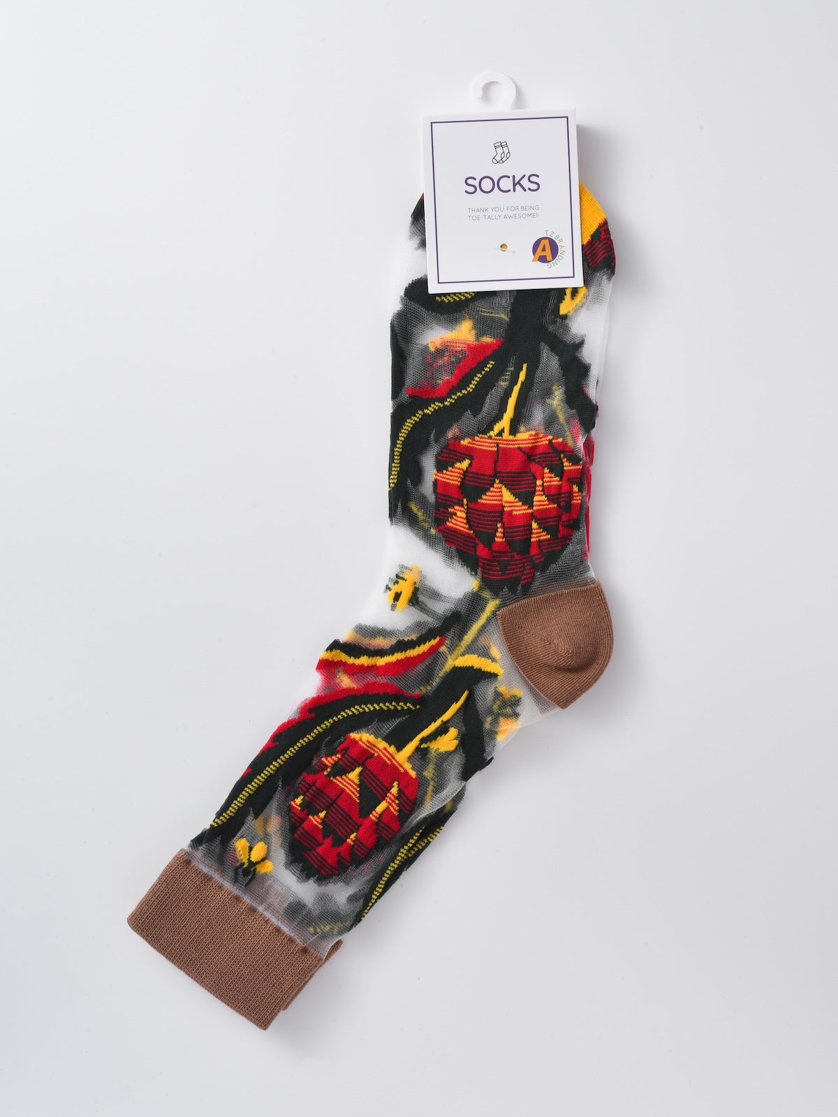 Rufia - Delicate Floral Summer Socks