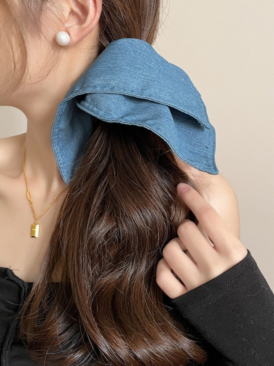 Clio - Durable Square Fabric Hair Ties - Simple & Chic