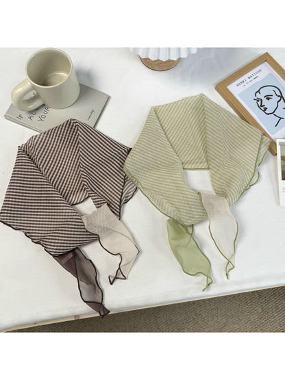 Scarvii - Minimal Striped Diamond-shaped Scarf