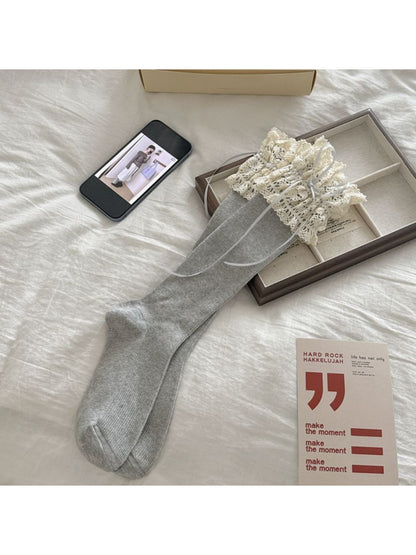 Rufia - Soft Lace Detail Crew Socks product image 6