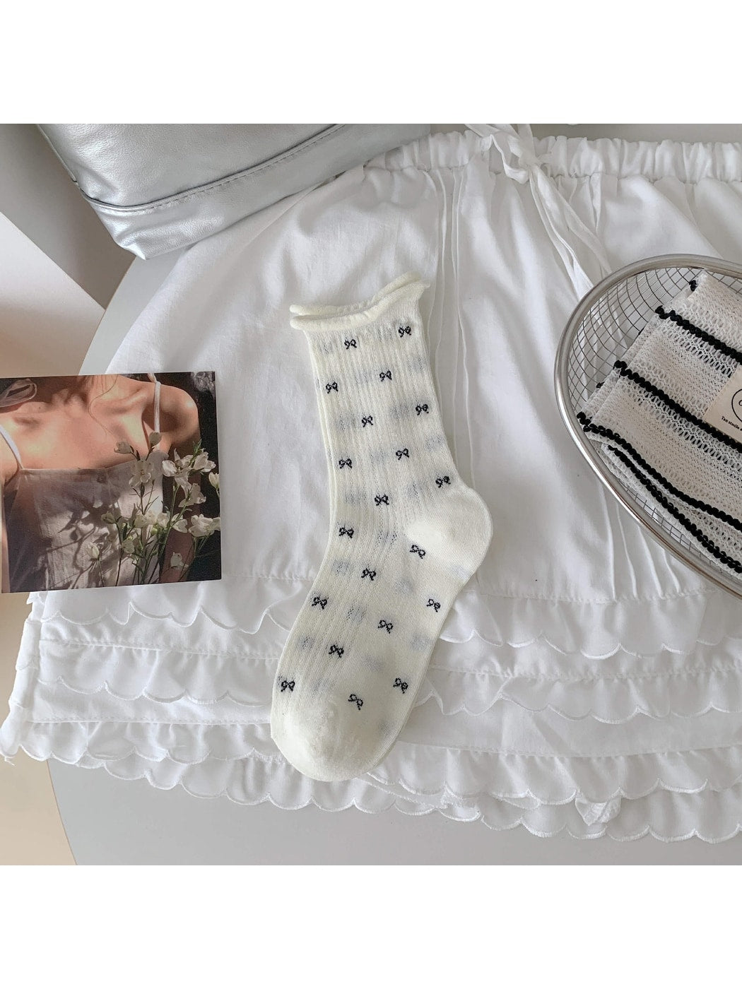 Rufia - Sweet Style Bow Crew Socks