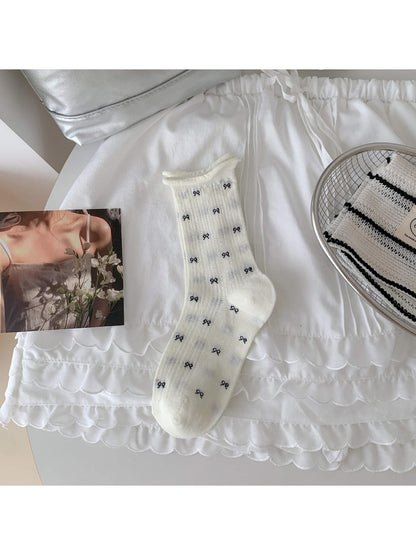 Rufia - Sweet Style Bow Crew Socks