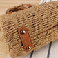 Cosbai - Vintage Woven Bag With Handles And Adjustable Strap