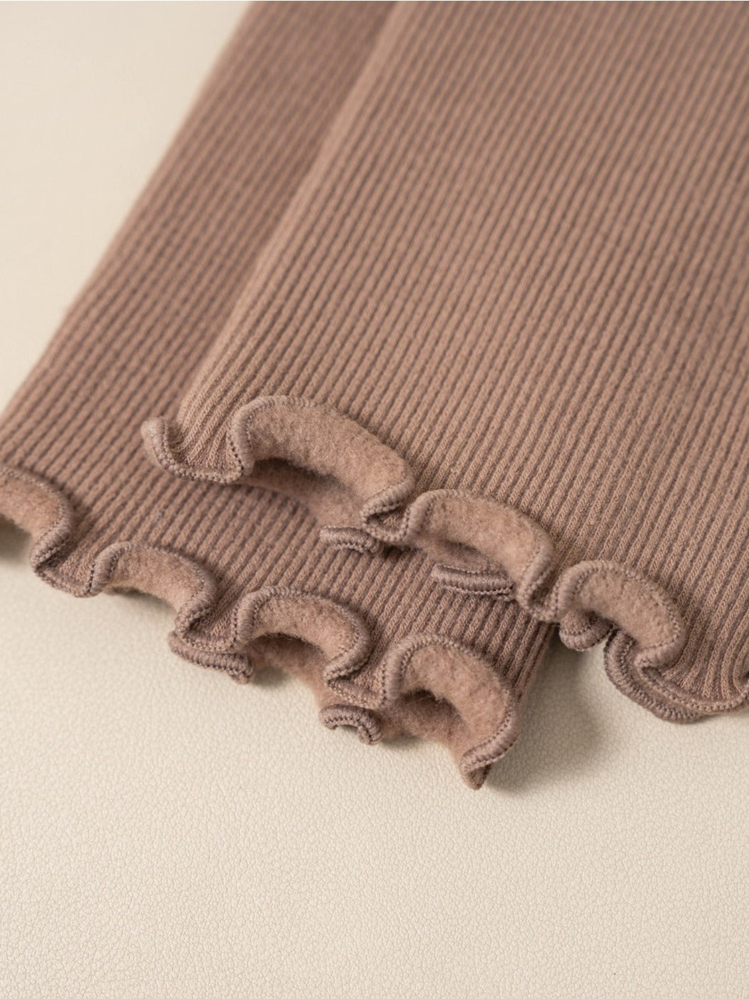 Rufia – Ruffled Plush Lined Winter Socks