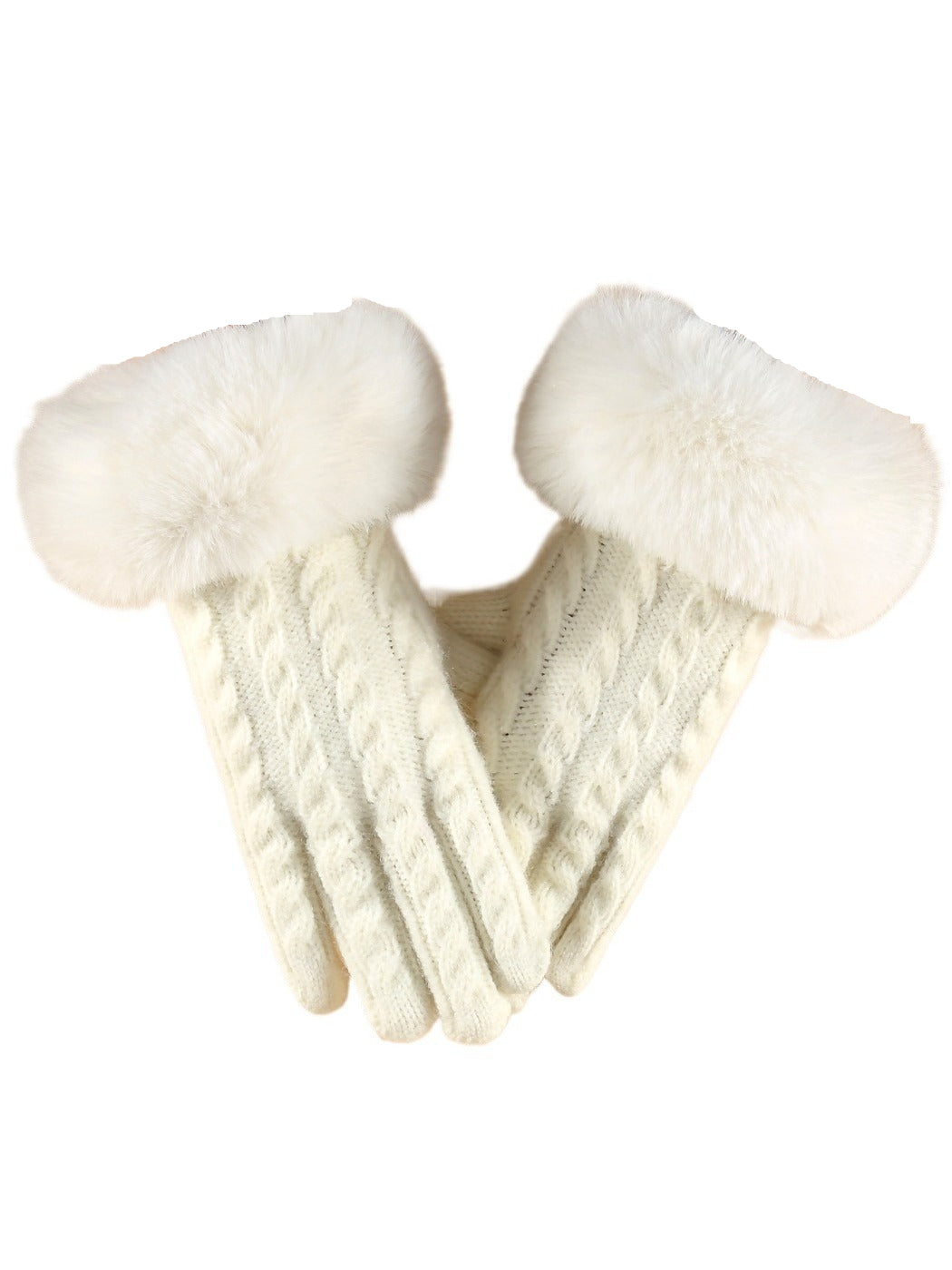 Gloving - Elegant Gloves with Fur Cuff