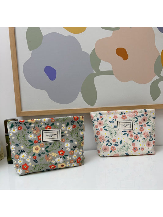 Cosbai - Floral Print Makeup Cosmetic Pouch – Everyday Beauty Organizer