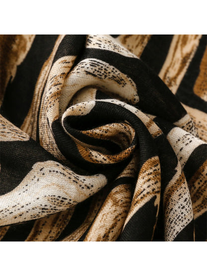 Scarvii - Abstract Brushstroke Pattern Scarf
