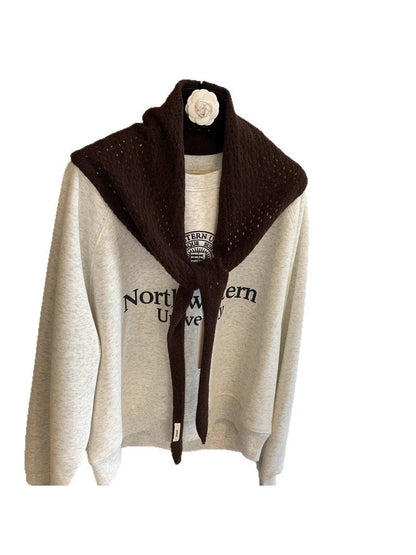 Scarvii - Eyelet Openwork Scarf