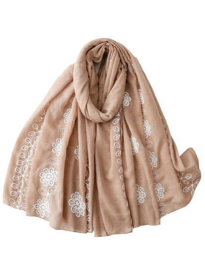 Scarvii - Floral Vine Lightweight Wrap Scarf