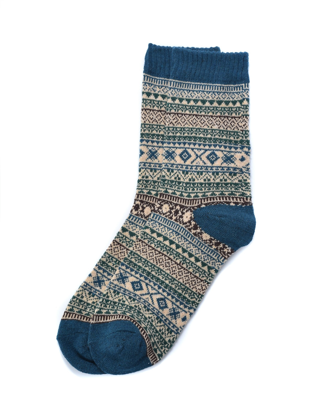 Rufia - 5 Pairs Unisex Bohemian Wool Blend Socks