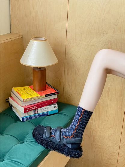 Rufia - Folk Pattern Crew Socks