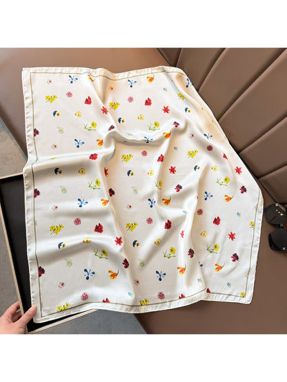 Scarvii Scattered Floral Square Scarf