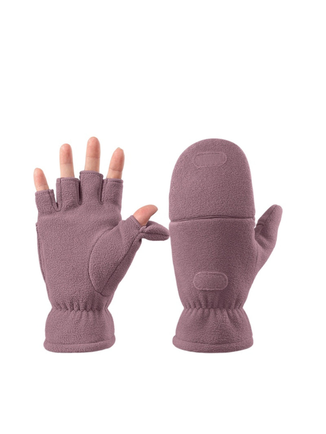 Gloving - Convertible Fleece Fingerless Mittens
