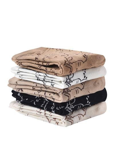 Rufia - Cartoon Cat Mid-Calf Socks