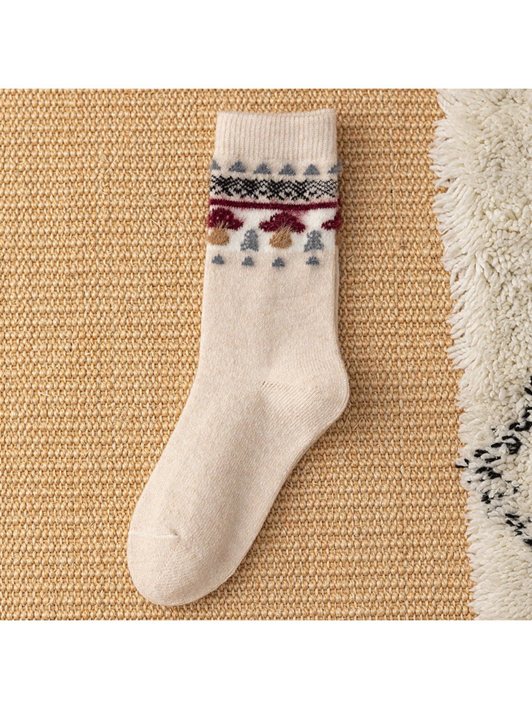 Rufia - Mushroom Pattern Knit Crew Socks product image 7