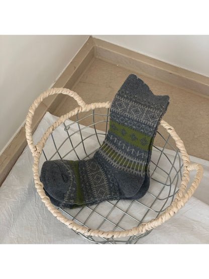 Rufia - Rustic Nordic Crew Socks