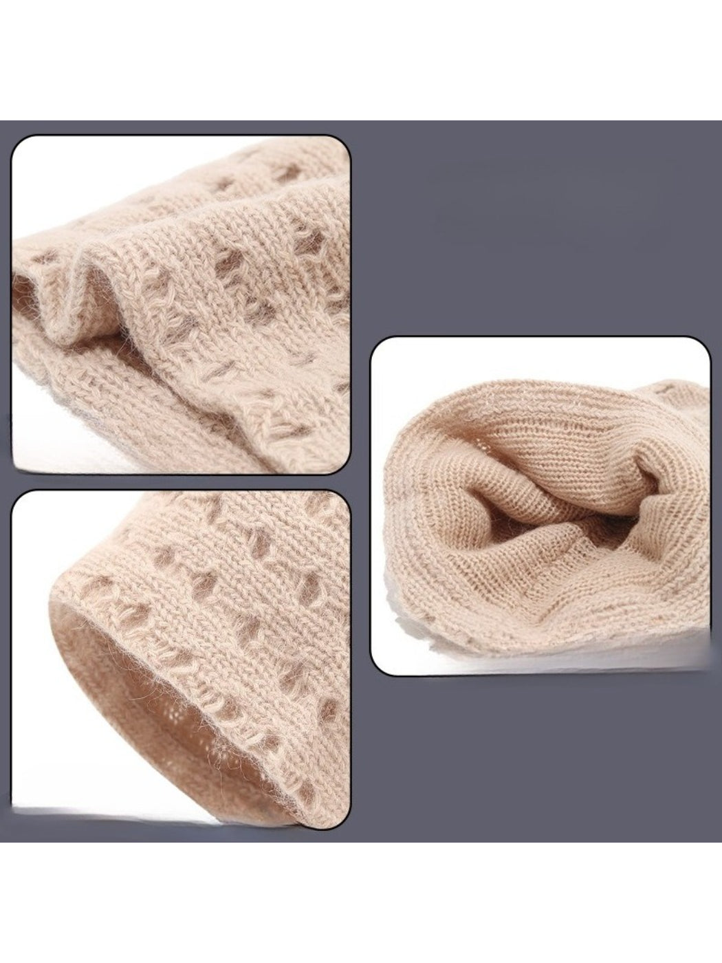 Haila Cozy Textured Slouch Beanie for seasonal hat styling