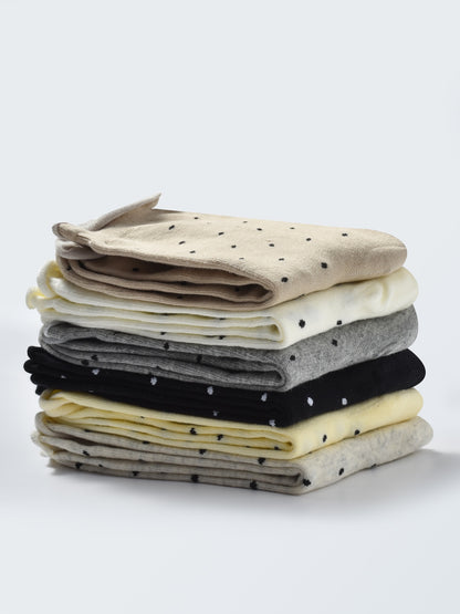 Rufia - Japanese Polka Dot Mid-Calf Socks
