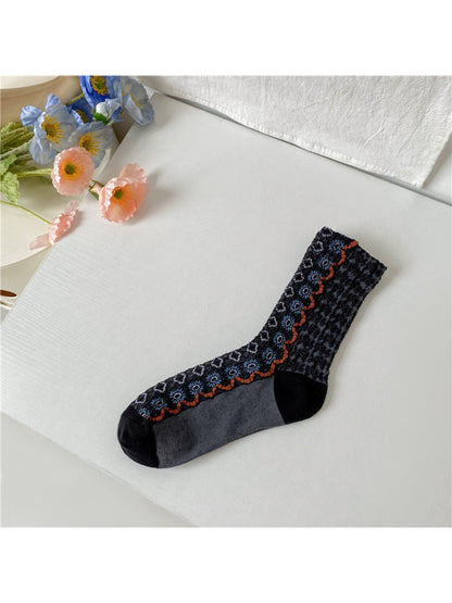 Rufia - Folk Pattern Crew Socks