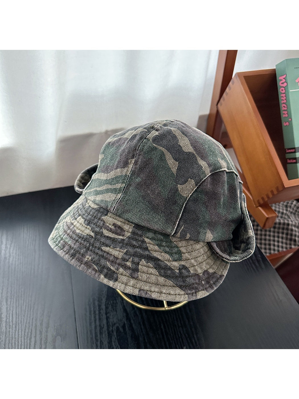Haila - Vintage Camouflage Foldable Bucket Hat