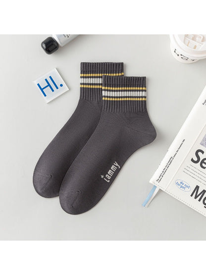 Rufia - Ribbed Stripe Ankle Socks product image 9