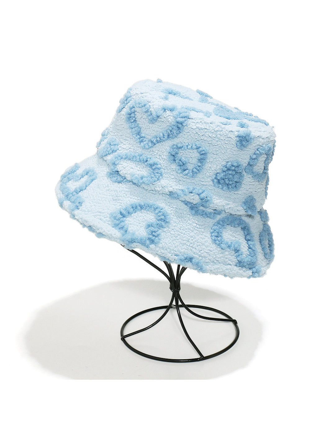 Haila Leopard Texture Fuzzy Bucket Hat