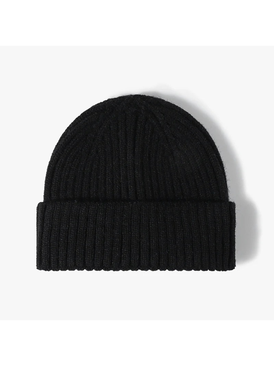 Haila - Solid Ribbed Cuffed Knit Beanie