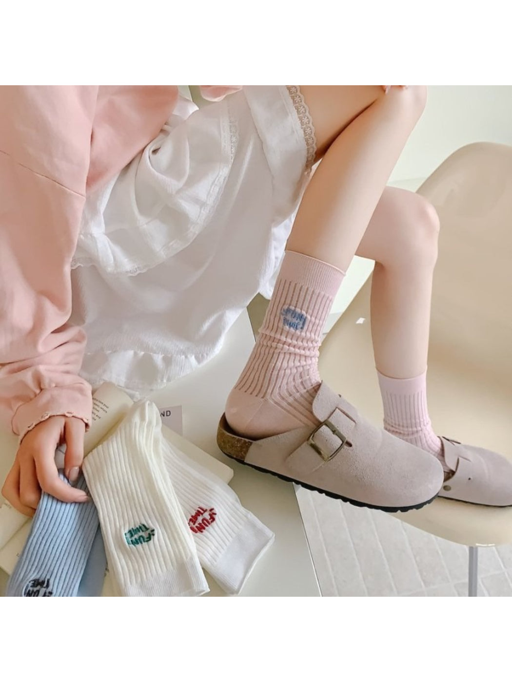 Rufia - Fun Time Embroidery Socks product image 1