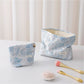 Cosbai - Floral Makeup Bag with Embossed Flower Bag