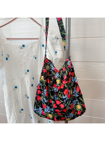 Cosbai - Floral Print Sling Bag