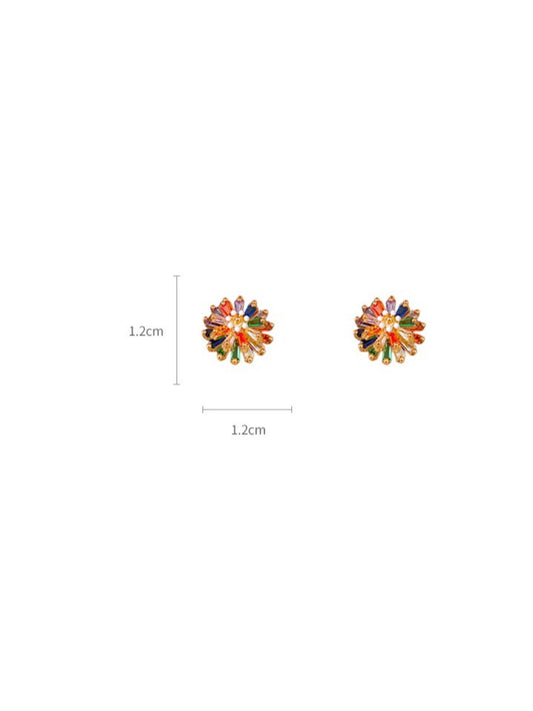 Earwish – Colorful Flower Studs Earrings
