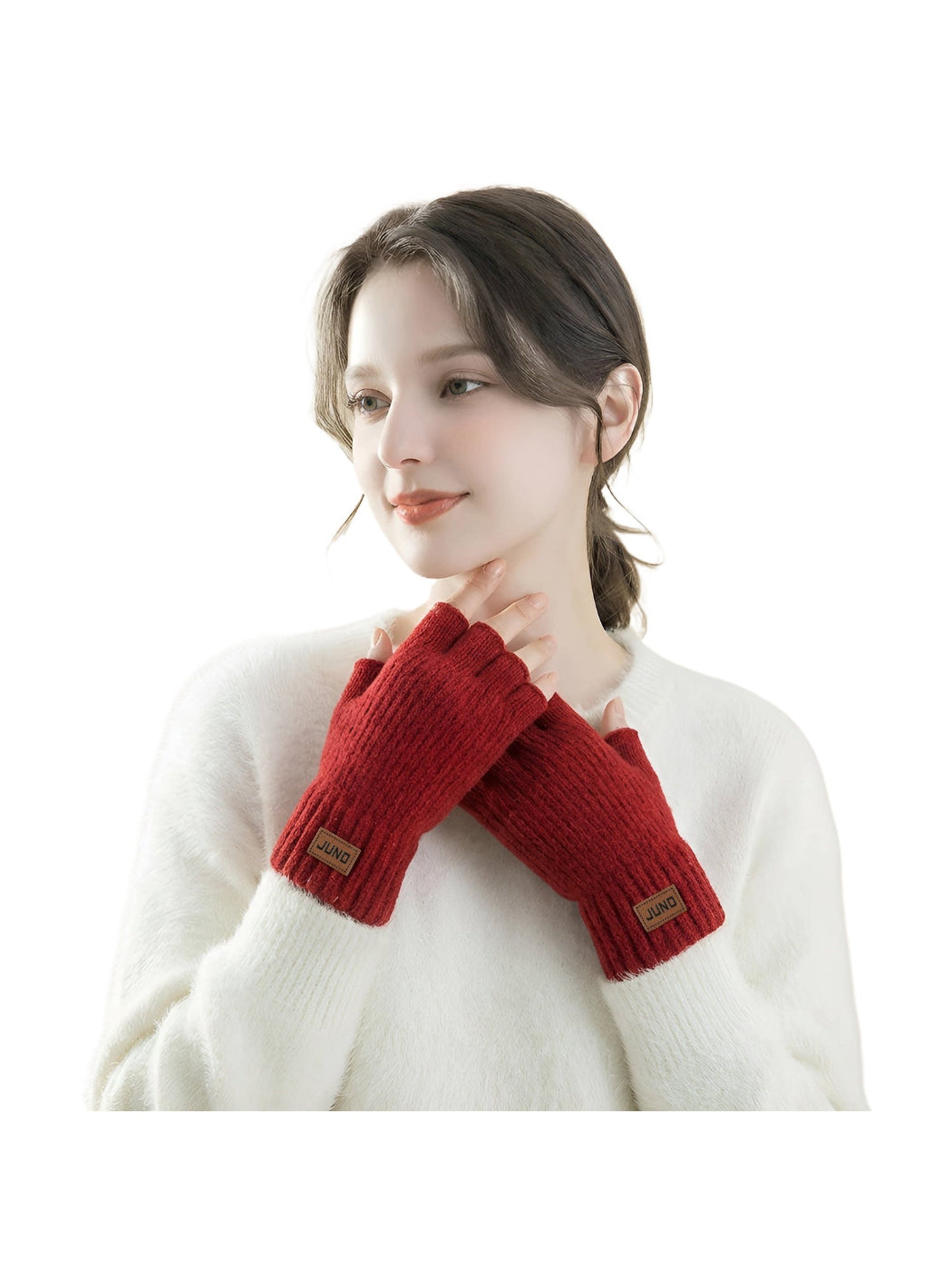 Gloving - Ribbed Knit Fingerless Gloves