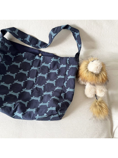 Interior view of Cosbai oversized hobo bag showing spacious