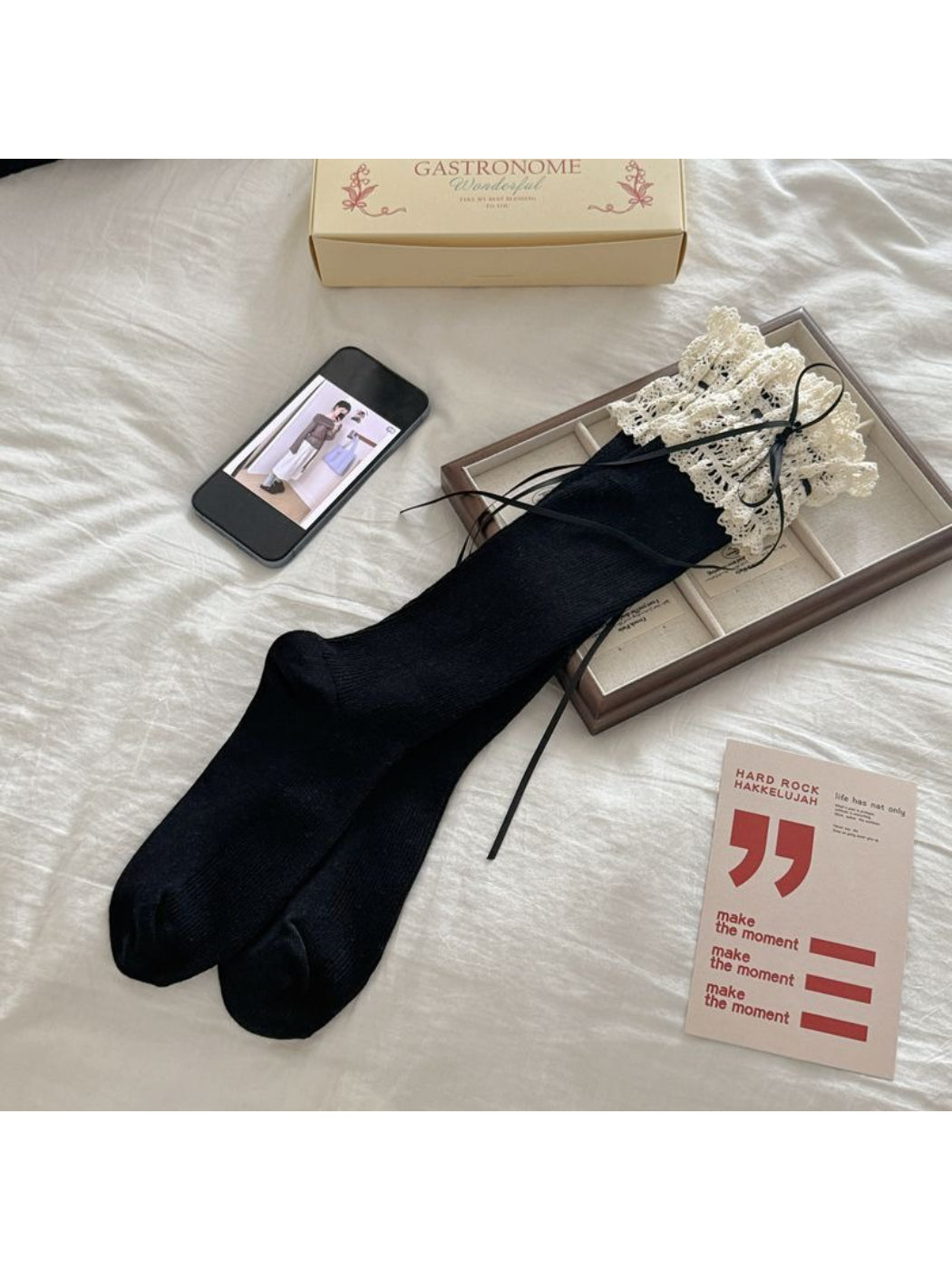 Rufia - Soft Lace Detail Crew Socks product image 4