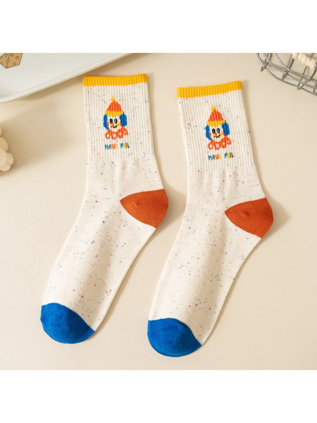 Rufia - Happy Doodle Crew Socks
