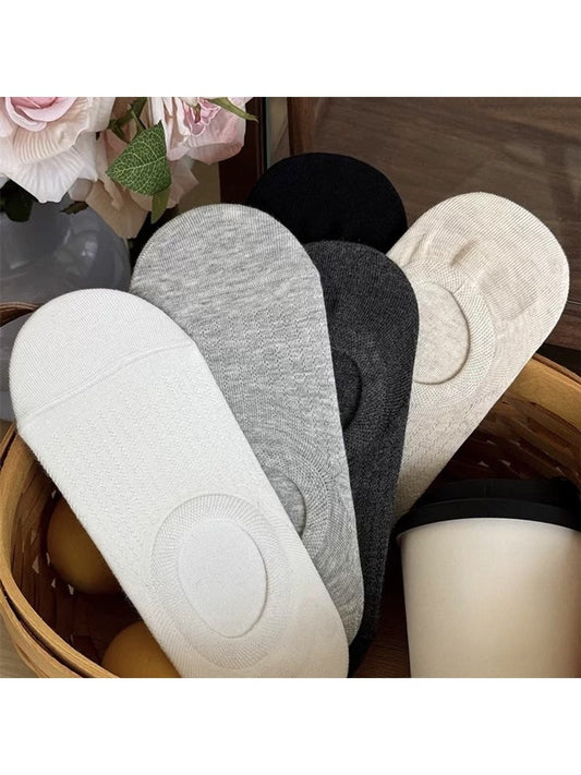 Rufia - Elegant Minimal Solid No Show Socks
