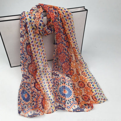 Scarvii - Soft Boho Flowy Thin Scarf