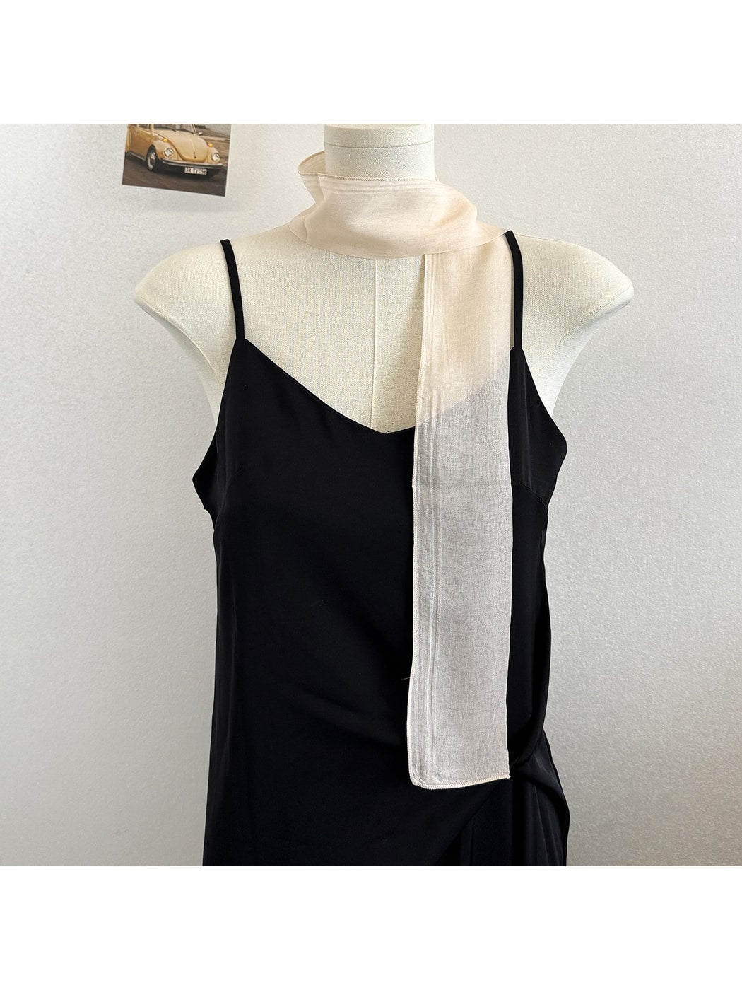 Scarvii - Retro Style Solid Narrow Scarf