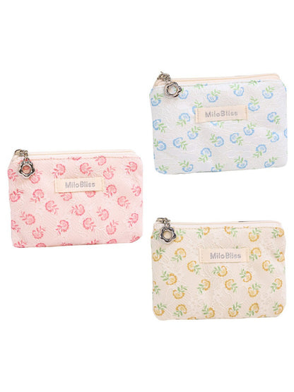 Cosbai - Floral Mini Coin Pouch detail view 4