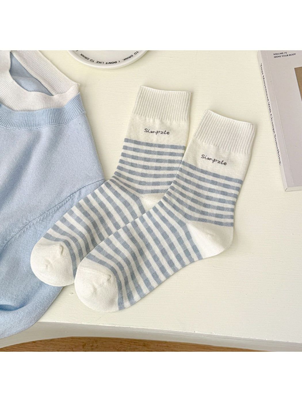 Rufia - Fine Stripe Crew Socks product image 4
