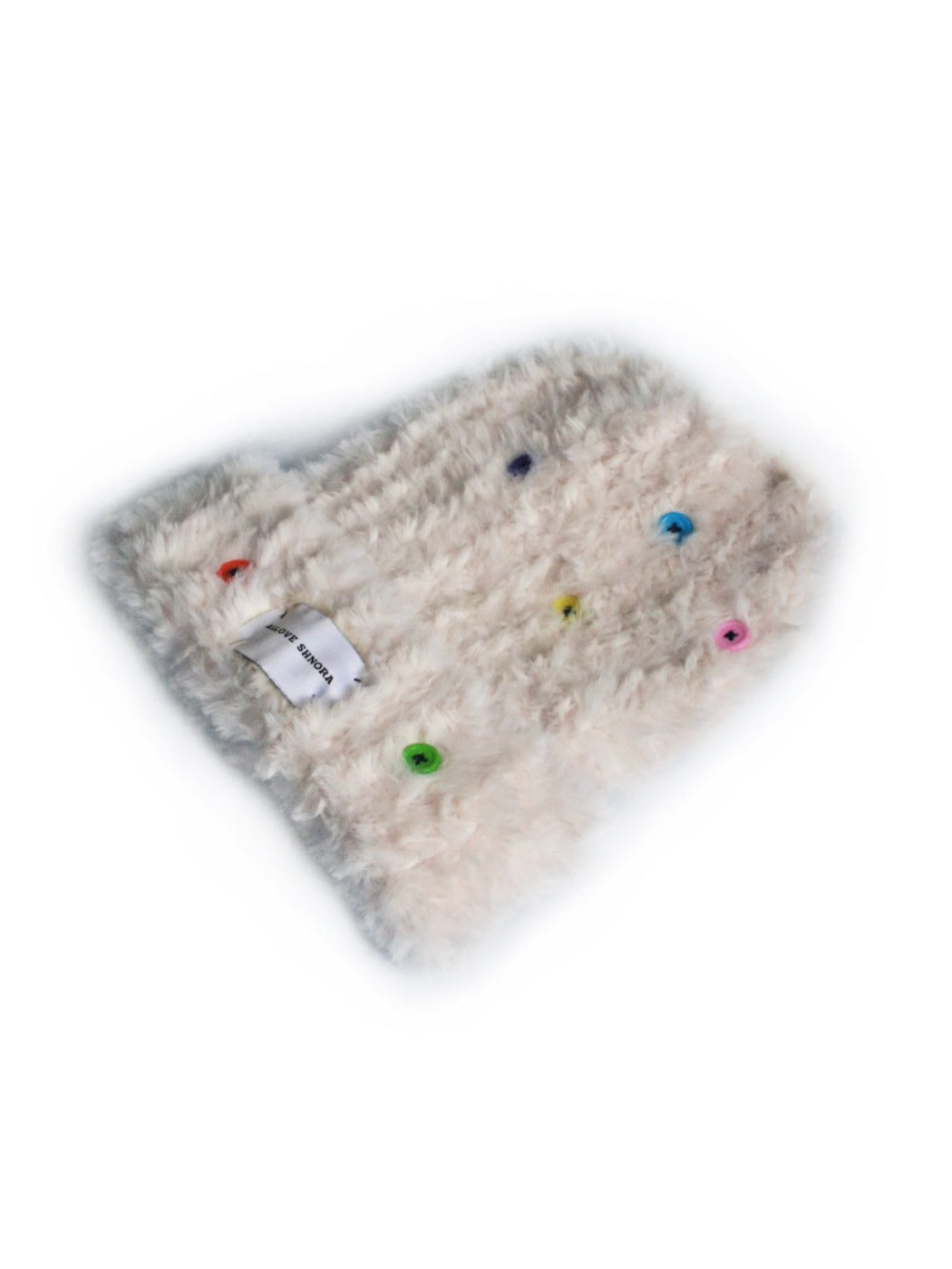 Haila - Colorful Button Knitted Earflap Beanie