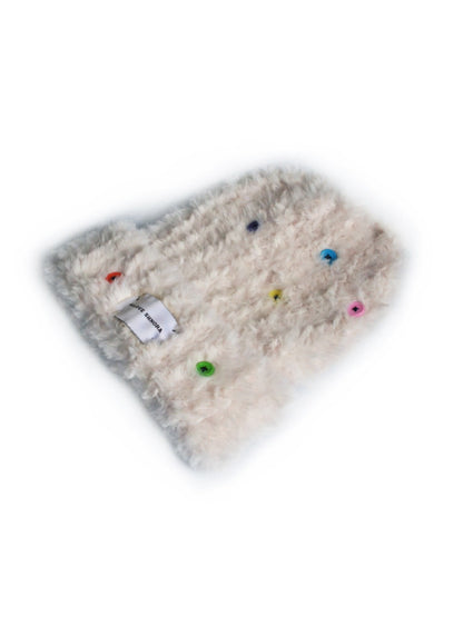 Haila - Colorful Button Knitted Earflap Beanie