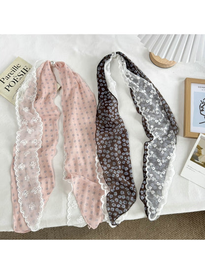 Scarvii - Retro Lace Narrow Decorative Scarf