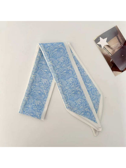 Scarvii Soft Paisley Print Skinny Scarf