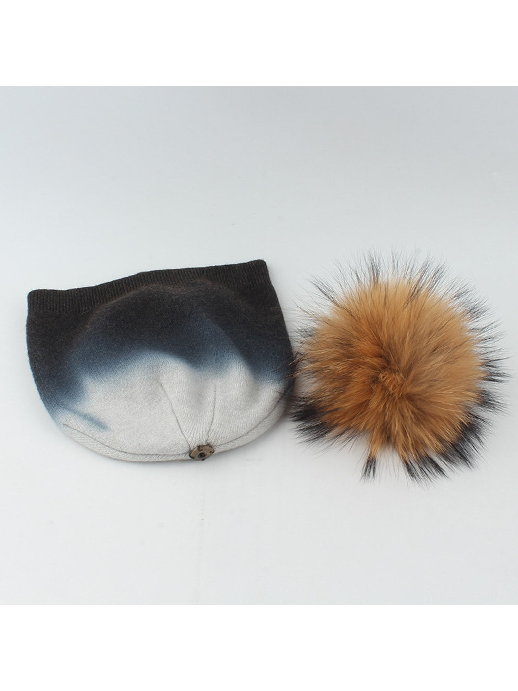 Haila - Winter Round Top Brimless Knit Beanie
